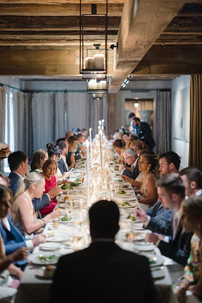 rehearsal dinner at Blackberry Farm estate wedding