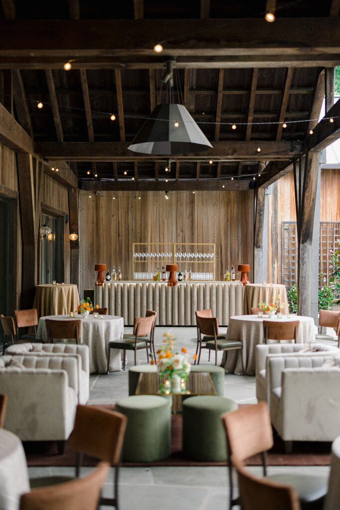 rehearsal dinner at Blackberry Farm estate wedding