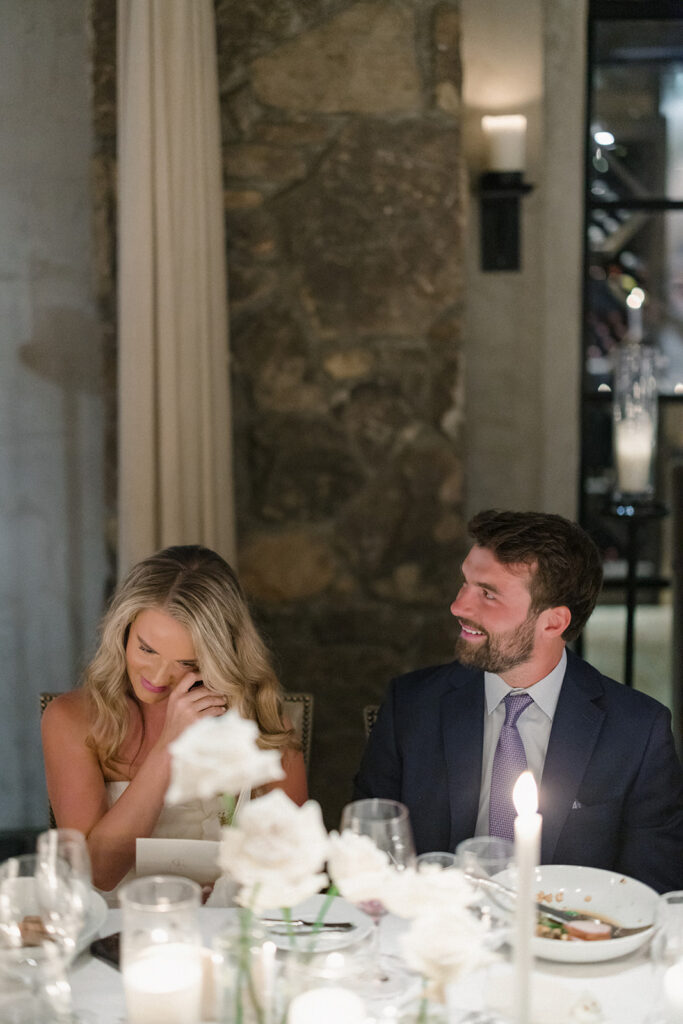 rehearsal dinner at Blackberry Farm estate wedding