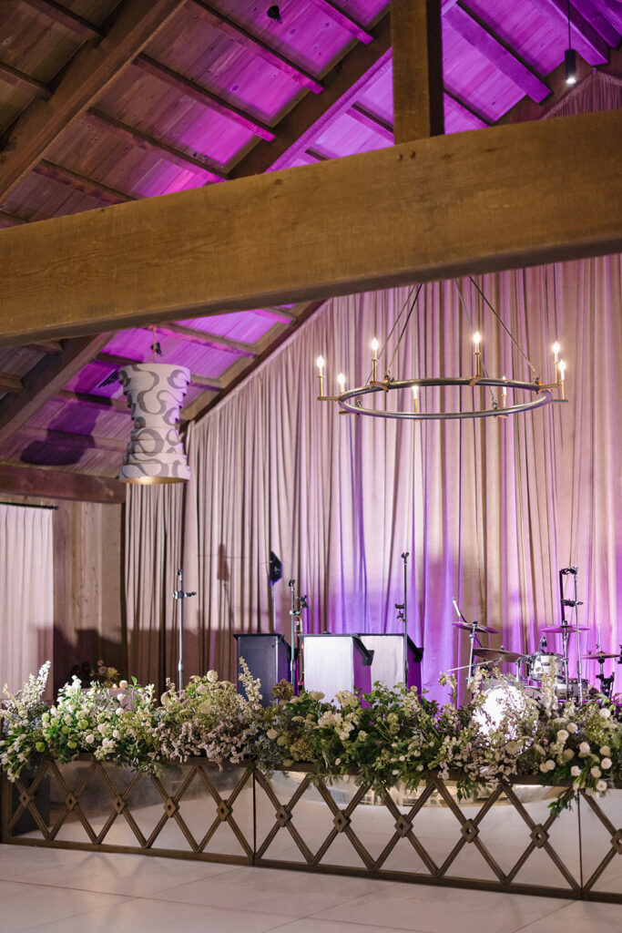 wedding reception at Blackberry Farm wedding weekend