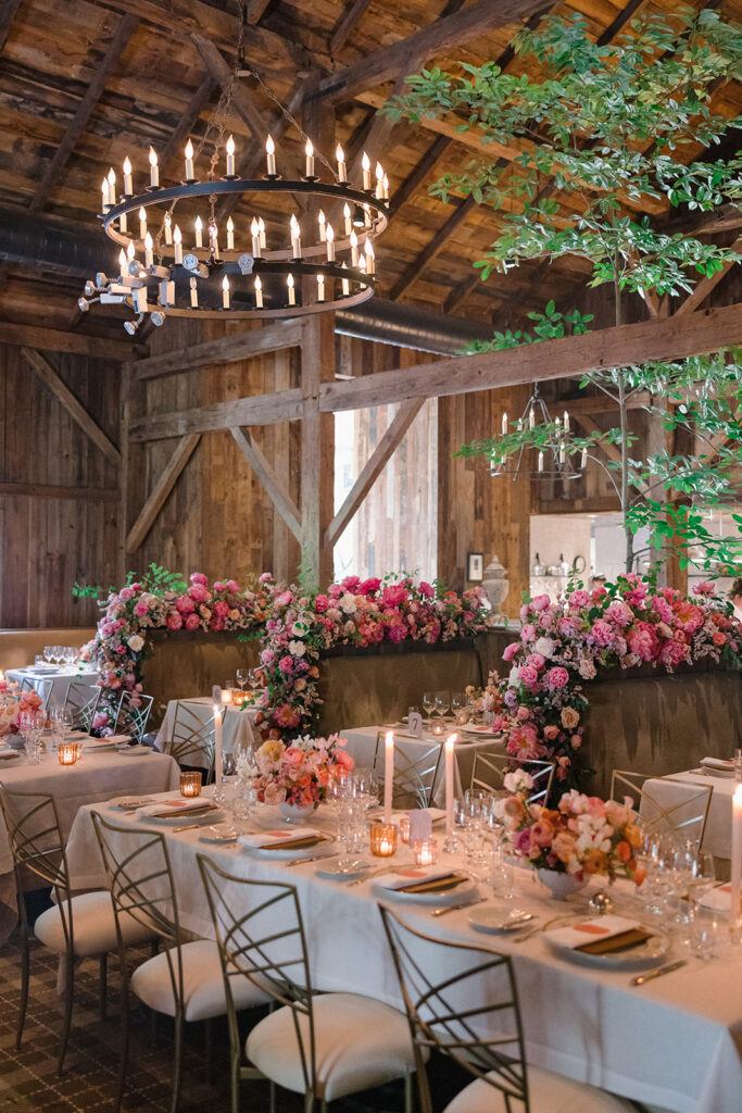 wedding reception at Blackberry Farm wedding weekend