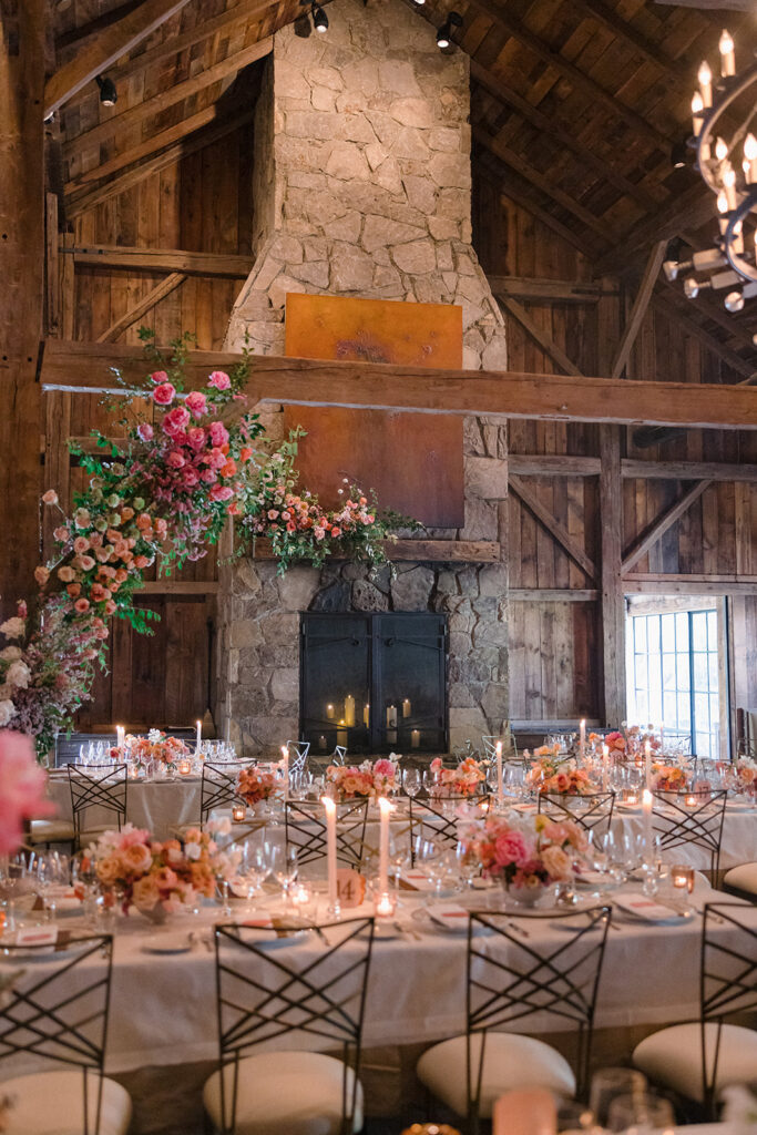 wedding reception at Blackberry Farm wedding weekend