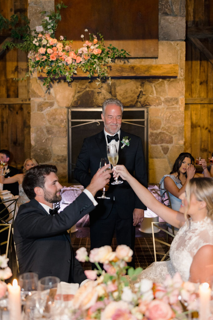 wedding reception at Blackberry Farm wedding weekend