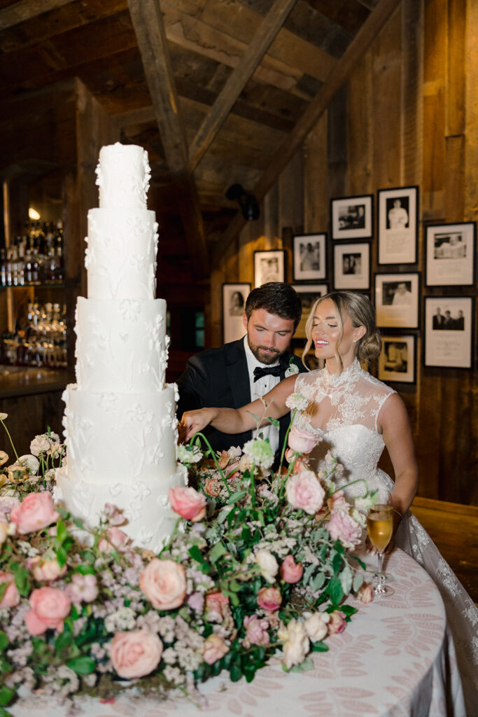 wedding reception at Blackberry Farm wedding weekend