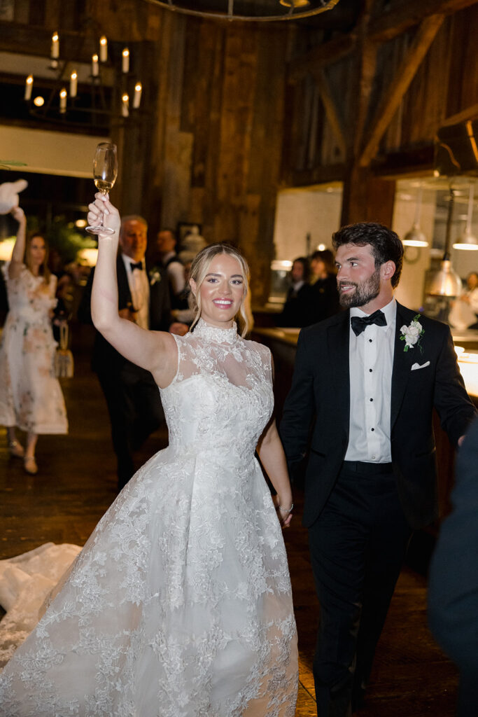 wedding reception at Blackberry Farm wedding weekend