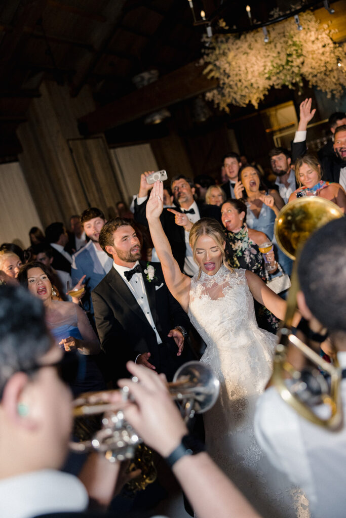 wedding reception at Blackberry Farm wedding weekend