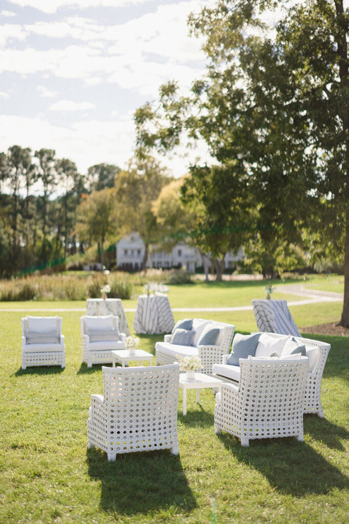 Sailcloth tent wedding reception at the Inn at Perry Cabin in St. Michael's, Maryland, overlooking the Chesapeake Bay during Catherine and Taylor's fall wedding.