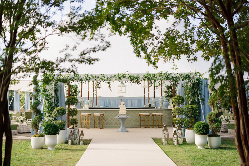 Sailcloth tent wedding reception at the Inn at Perry Cabin in St. Michael's, Maryland, overlooking the Chesapeake Bay during Catherine and Taylor's fall wedding.