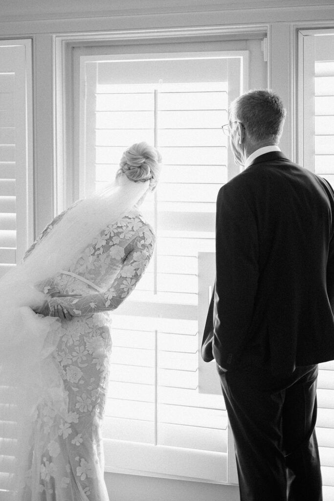 Catherine and Taylor’s fall wedding ceremony at the Inn at Perry Cabin in St. Michaels Maryland overlooking the Chesapeake Bay