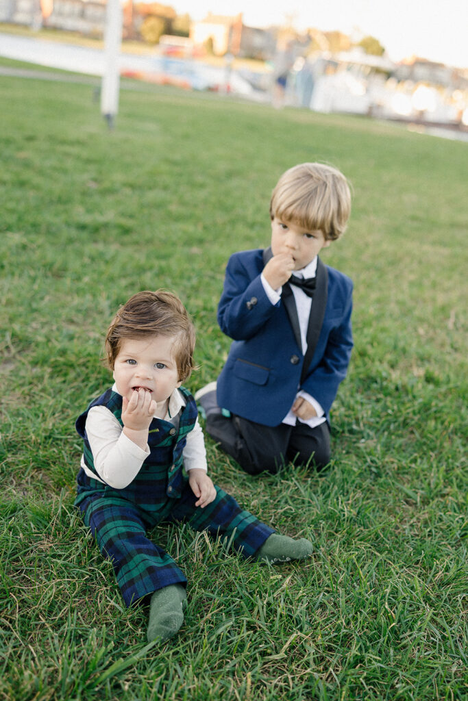 Sailcloth tent wedding reception at the Inn at Perry Cabin in St. Michael's, Maryland, overlooking the Chesapeake Bay during Catherine and Taylor's fall wedding.